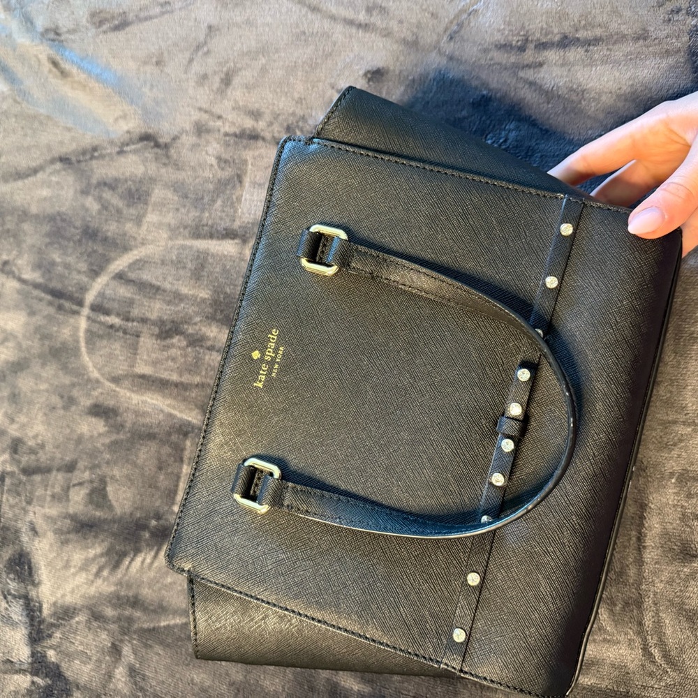 Kate Spade Black Satchel with Sleek Design